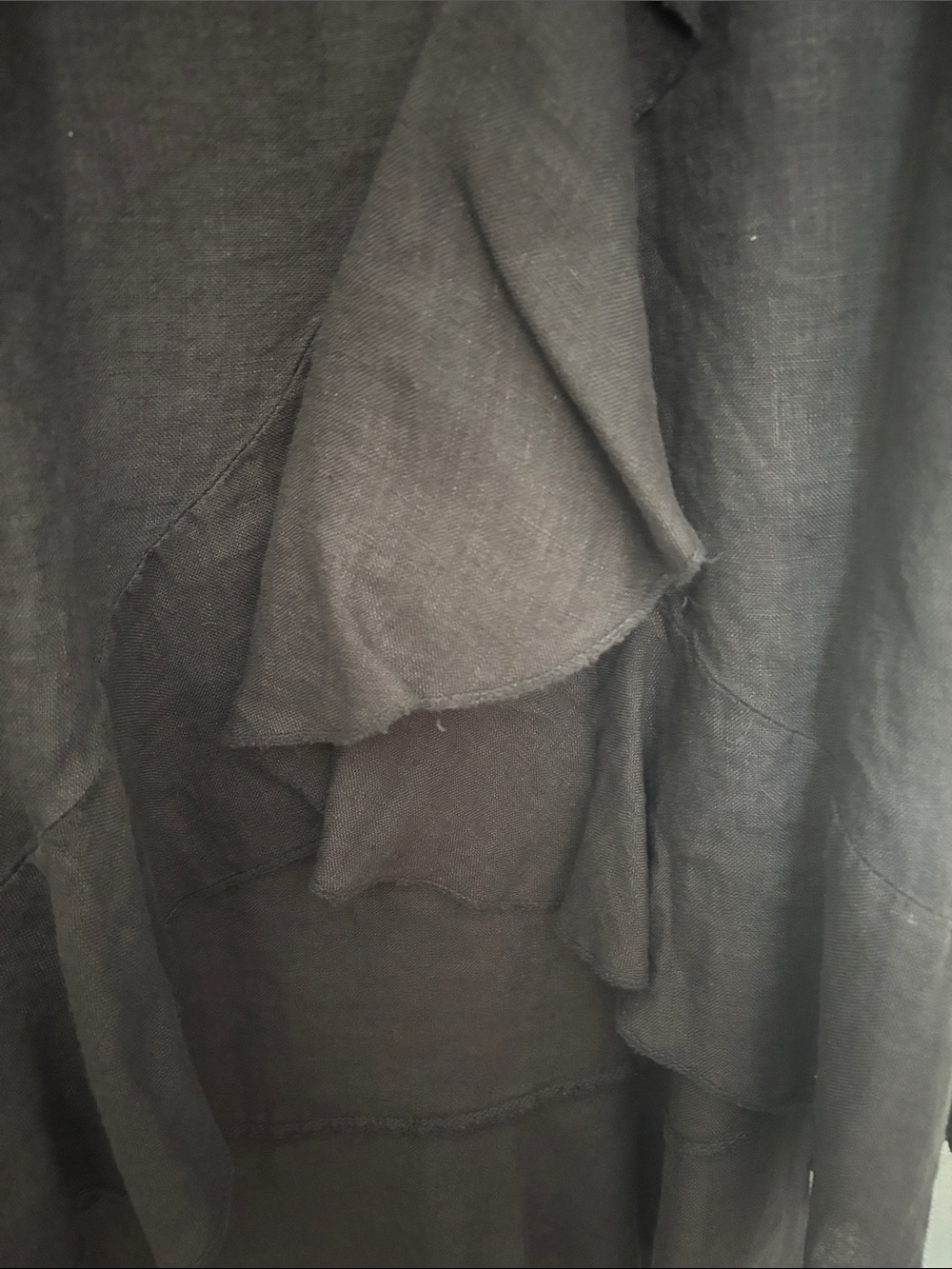 Italian Linen Ruffled Skirt - Picture 5 of 5